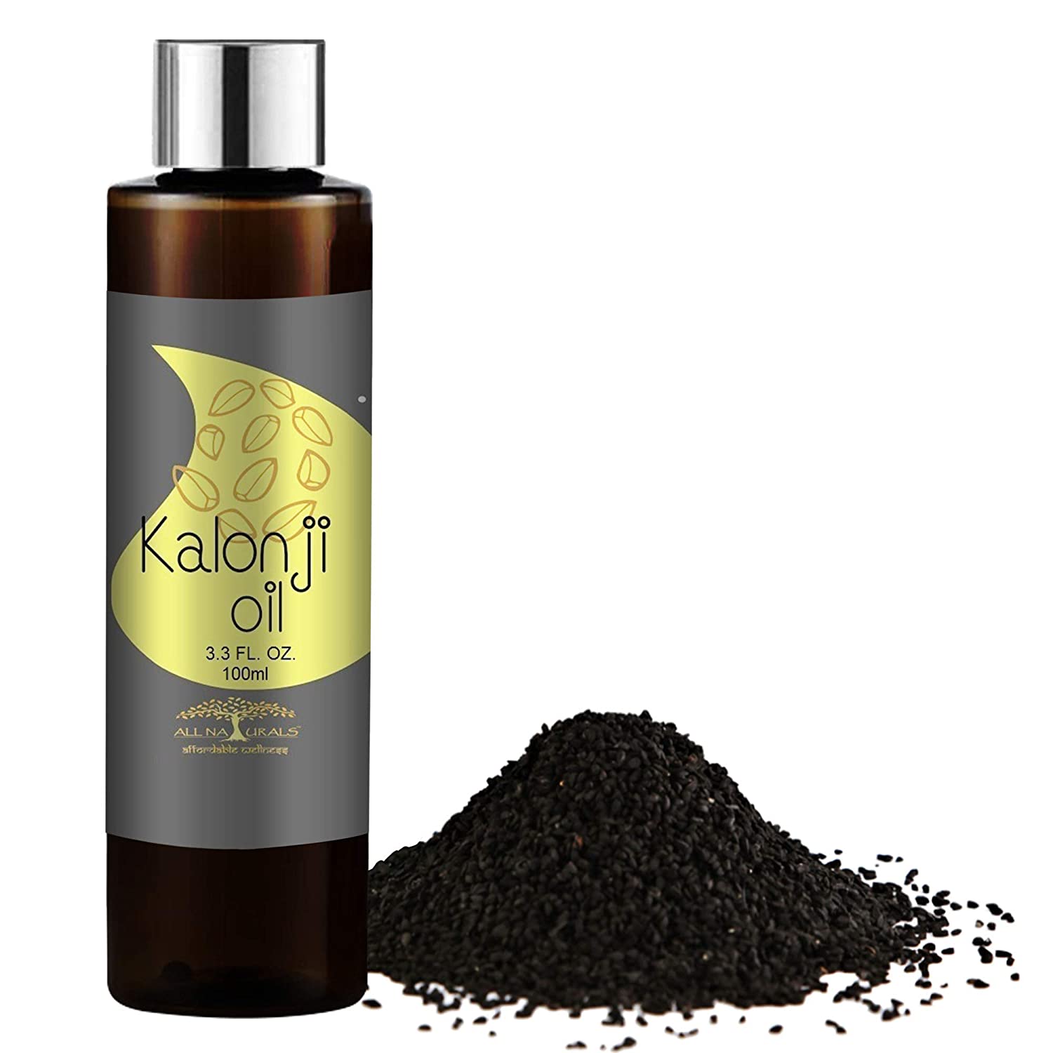 All Naturals Pure Kalonji Black Seed Oil Cold Pressed For Skin Toning Hair Growth